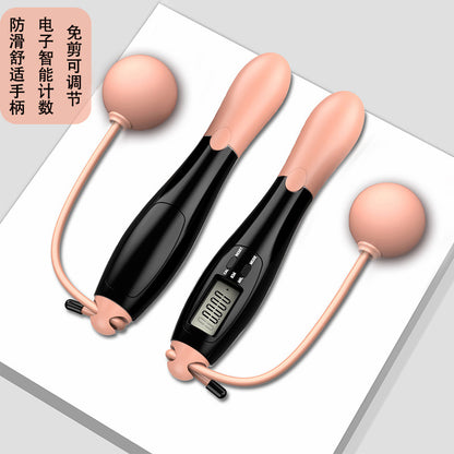 Smart Wireless Jump Rope with Weighted Ball and Counter