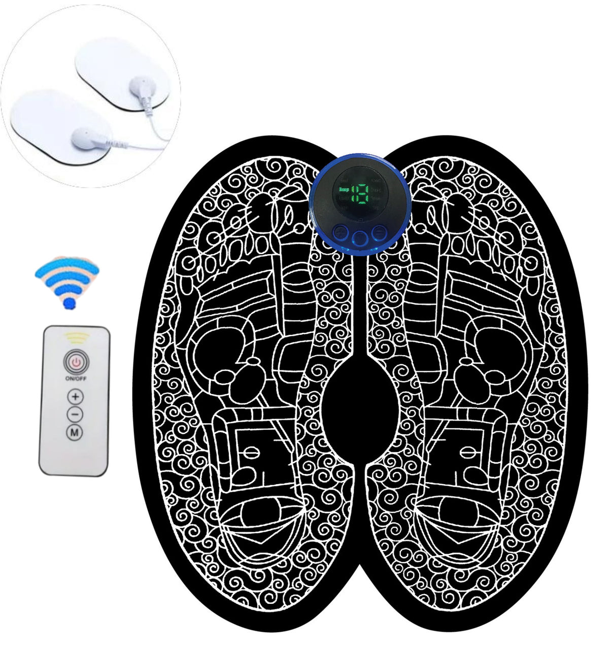 Portable EMS Foot Massage Mat and Therapy Device
