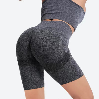 Chic High-Rise Fitness Shorts for Women