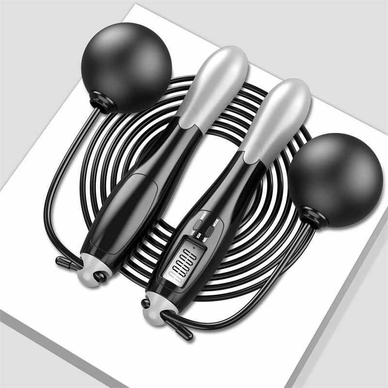 Smart Wireless Jump Rope with Weighted Ball and Counter