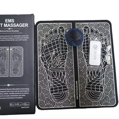 Portable EMS Foot Massage Mat and Therapy Device
